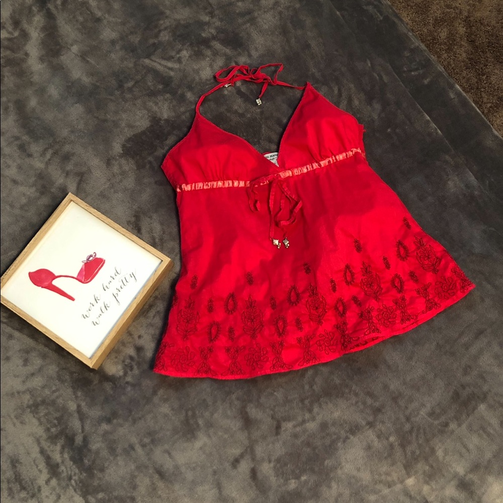 🔥HOT🔥 Vintage Guess Halter (Tie) Top